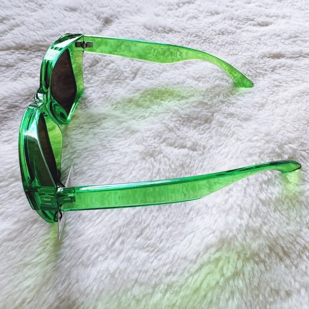 Cedric Bright Green Mirrored Sunglasses